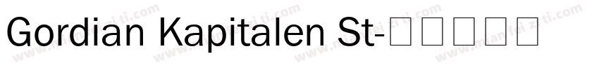 Gordian Kapitalen St字体转换